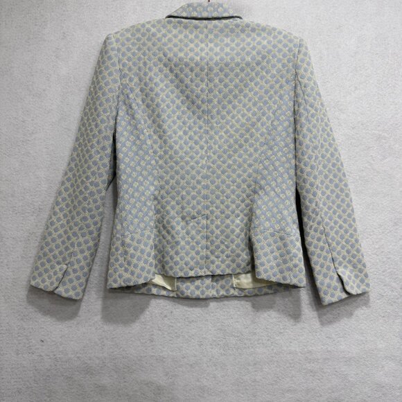 Brooks Brothers Blazer Womens 10 Polka Dot Textured Lined Classic Workwear Jacke - Picture 10 of 11